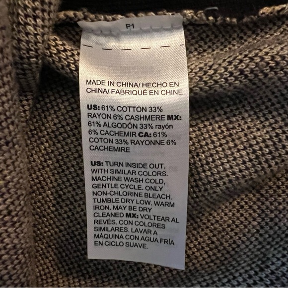 Chicos Cashmere Cotton Blend Knit Leopard Print Sweater Mini Dress - Picture 9 of 11